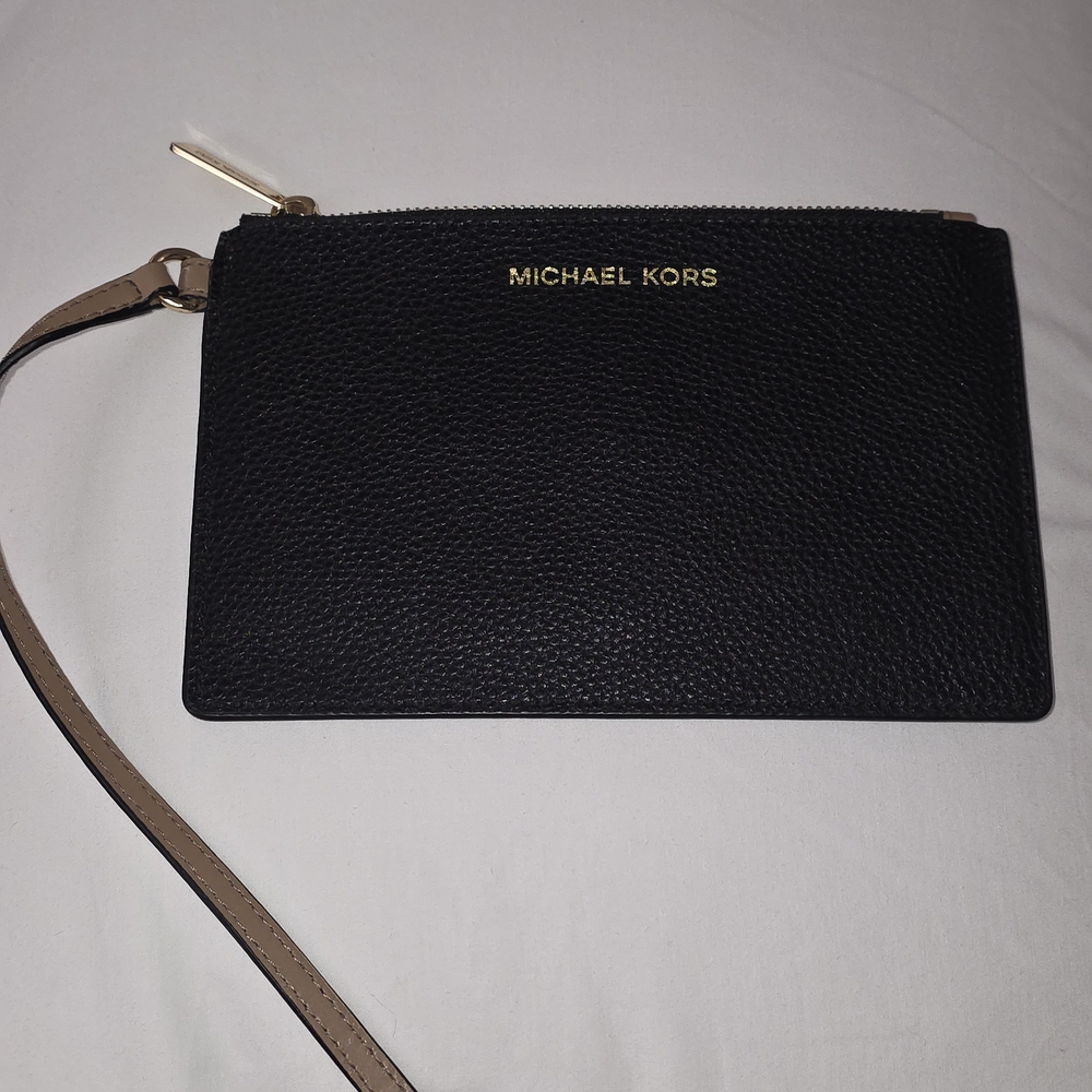 Michael Kors Black Wristlet Clutch